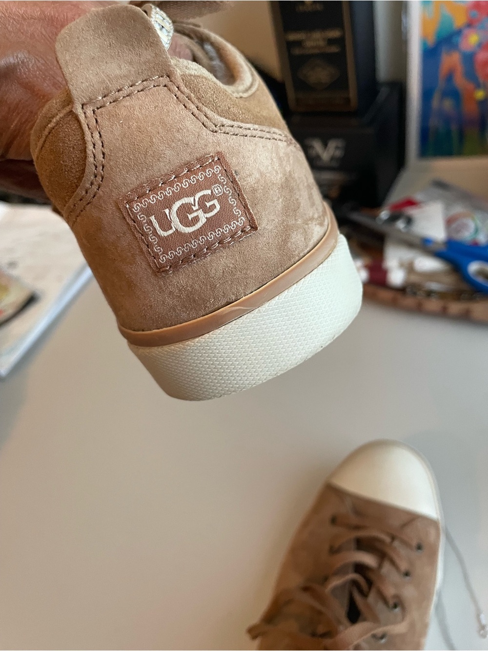 Ugg Evera Chestnut Suede Sneakers in Sz 10 in like new condition - Picture 7 of 16